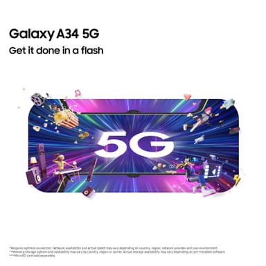 Samsung Galaxy A34 5G smartphone 6/128GB (grøn)