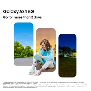 Samsung Galaxy A34 5G smartphone 6/128GB (grøn)