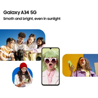 Samsung Galaxy A34 5G smartphone 6/128GB (grøn)
