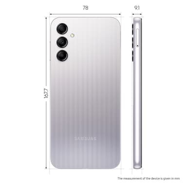 Samsung Galaxy A14 smartphone 4/64GB (sølv)