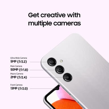 Samsung Galaxy A14 smartphone 4/64GB (sølv)