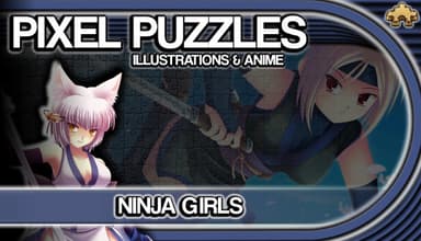 Pixel Puzzles Illustrations & Anime - Jigsaw pack: Ninja Girls - PC Wi