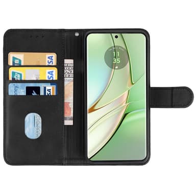 SKALO Motorola Edge 40 5G Premium Wallet Flip Cover - Brun
