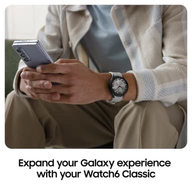 Samsung Galaxy Watch6 Classic 43mm BT (sort)