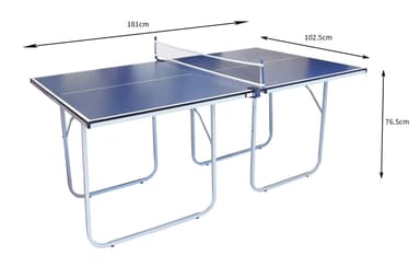 Foldbart bordtennisbord Blå