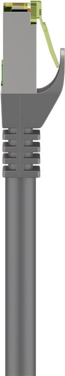 RJ45 netværkskabel med CAT 8.1 S/FTP råkabel, AWG 26, grå