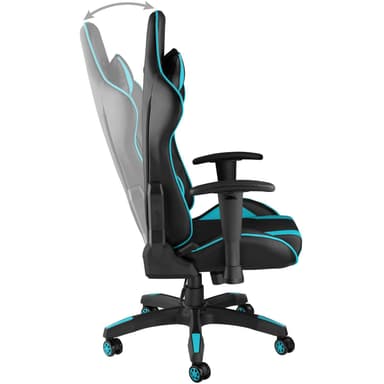 Premium gamer stol Twink - sort/azur