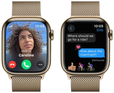 Apple Watch S9 41mm GPS+CEL (Gold Stainless/Gold Milanese Loop)