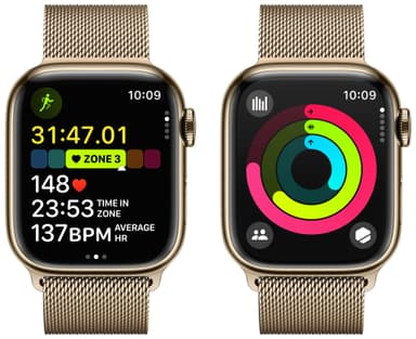 Apple Watch S9 41mm GPS+CEL (Gold Stainless/Gold Milanese Loop)