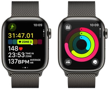 Apple Watch S9 41mm GPS+CEL (Graphite Stainless/Graphite Milanese)