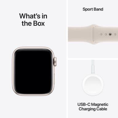 Apple Watch SE 2nd Gen 40mm LTE (Stjerneskær/Stjerneskær sportsrem M/L)