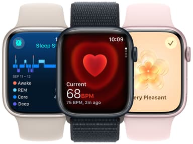 Apple Watch S9 41mm GPS (Midnight Alu/Midnight Sportsbånd) M/L
