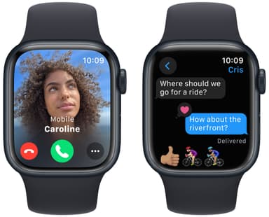 Apple Watch S9 41mm GPS (Midnight Alu/Midnight Sportsbånd) M/L
