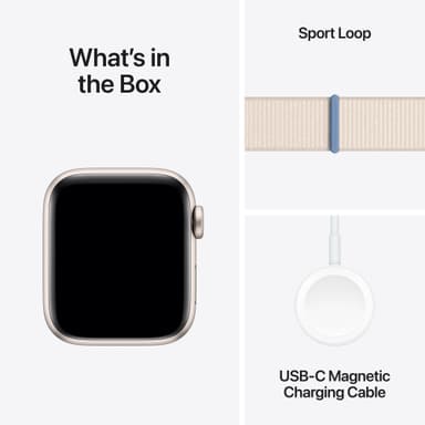 Apple Watch SE 2nd Gen 40mm GPS (Stjerneskær Alu/Stjerneskær sportsrem)