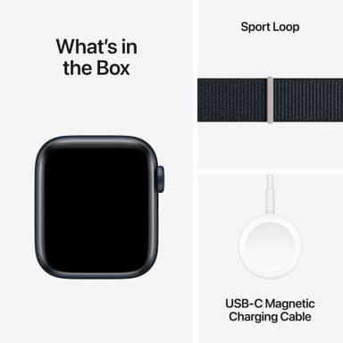 Apple Watch SE 2nd Gen 40mm GPS (Midnat Alu/Midnat sportsrem)