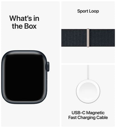 Apple Watch S9 41mm GPS+CEL (Midnight Alu/Midnight Sports-Loop)