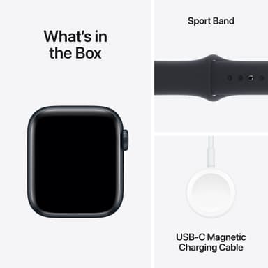 Apple Watch SE 2nd Gen 40mm GPS (Midnat Alu/Midnat sportsrem M/L)