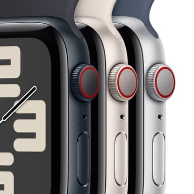 Apple Watch SE 2nd Gen (2023) 44mm LTE (Midnat Alu/Midnat sportsrem M/L)