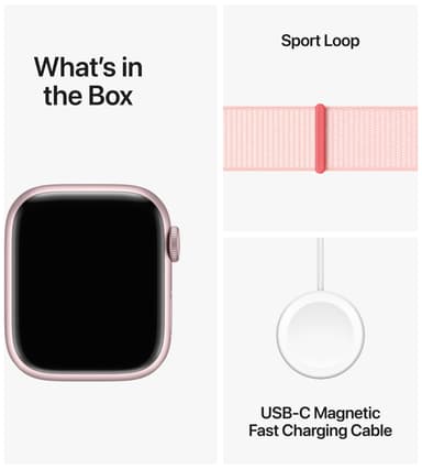 Apple Watch S9 41mm GPS+CEL (Pink Alu/Light Pink Sports-loop)