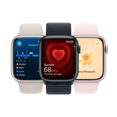 Apple Watch S9 41mm GPS (Pink Alu/Light Pink Sportsbånd) S/M