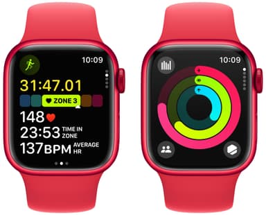 Apple Watch S9 41mm CEL (PRODUCT)RED Alu/(PRODUCT)RED Sportsbånd M/L