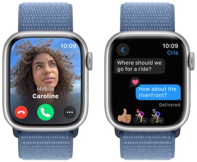 Apple Watch S9 41mm GPS (Silver Alu/Winter Blue Sports-Loop)