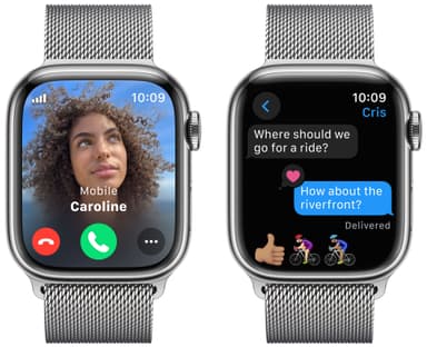 Apple Watch S9 41mm GPS+CEL (Silver SS/Silver Milanese) M/L