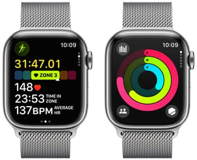 Apple Watch S9 41mm GPS+CEL (Silver SS/Silver Milanese) M/L