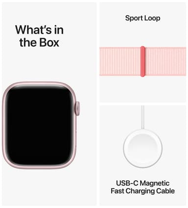 Apple Watch S9 45mm GPS+CEL (Pink Alu/Light Pink Sports-loop)