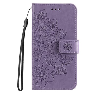 Til Xiaomi Redmi 14C Tegnebogsetui med Blomstermønster og Standerfunktion