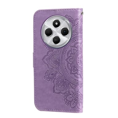 Til Xiaomi Redmi 14C Tegnebogsetui med Blomstermønster og Standerfunktion