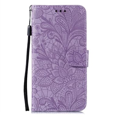Til Samsung Galaxy A16 5G / A16 4G Flip Cover i PU Læder med Blomster Mønster
