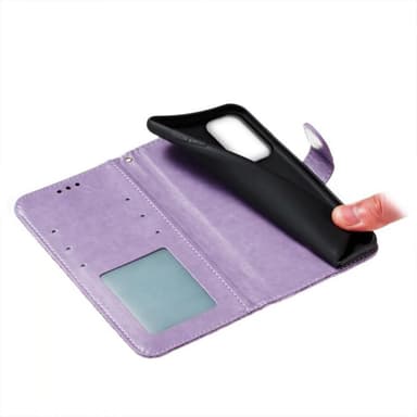 Til Samsung Galaxy A16 5G / A16 4G Flip Cover i PU Læder med Blomster Mønster