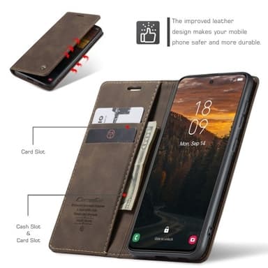 CASEME Retro Pung Taske til Samsung Galaxy S24 FE