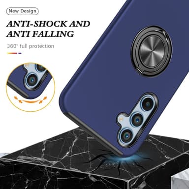Til Samsung Galaxy A16 5G / A16 4G Hybrid Cover med Roterbar Ringholder