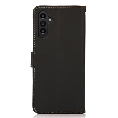 KHAZNEH Til Samsung Galaxy S24 FE Etui i Ægte Koskind med Pungfunktion - Sort