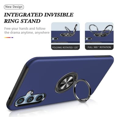 Til Samsung Galaxy A16 5G / A16 4G Hybrid Cover med Roterbar Ringholder