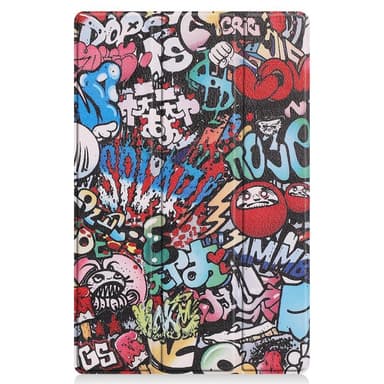 Trefoldet stativdæksel til Lenovo Tab P11 Pro TB-J706F - Graffiti