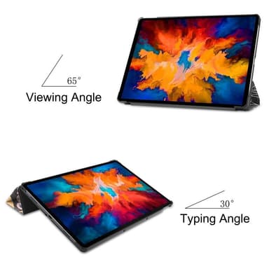 Trefoldet stativdæksel til Lenovo Tab P11 Pro TB-J706F - Graffiti