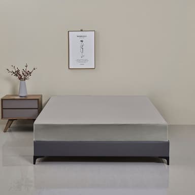 Vandtæt madrasbetræk Grå 100x200x30 cm