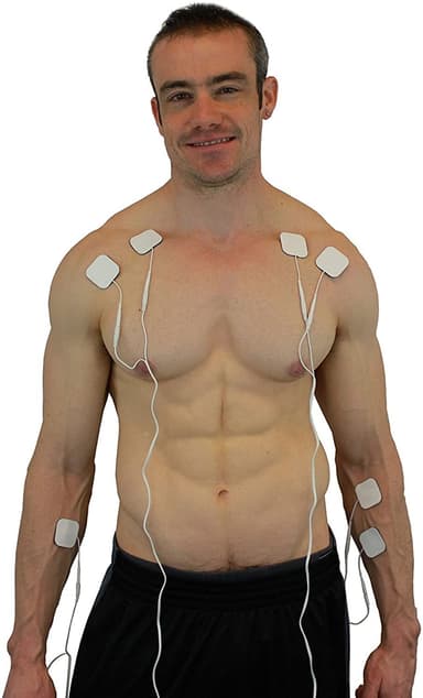 Selvklæbende elektroder til massageinstrumenter 2,0 mm stik 10-pak