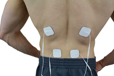 Selvklæbende elektroder til massageinstrumenter 2,0 mm stik 10-pak
