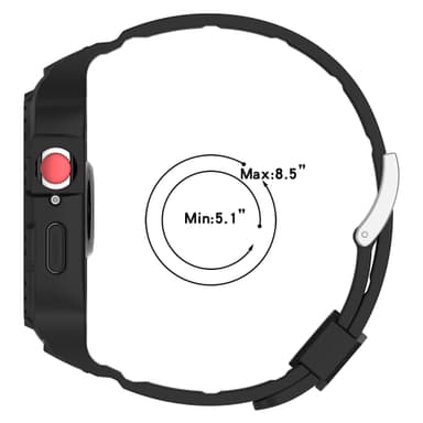 Urrem med beskyttende etui til Huawei Watch Fit 3 Sort