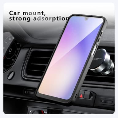 SKALO Samsung A16 Skin-touch Hybrid Cover - Sort