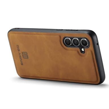 DG.MING Samsung A16 Premium PU-læder Hybrid Cover - Brun