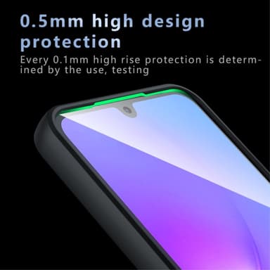 SKALO Samsung A16 Skin-touch Hybrid Cover - Sort