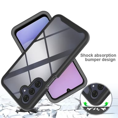SKALO Samsung A16 Stødsikker Clear Hybrid Cover - Lilla