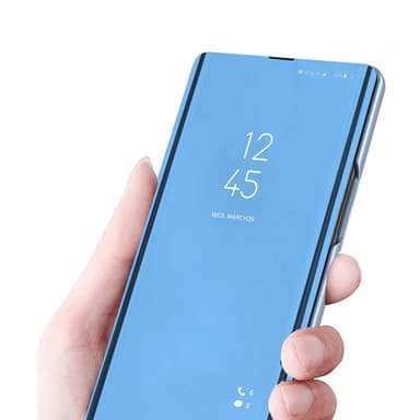 SKALO Samsung A16 Clear View Mirror Etui - Sølv