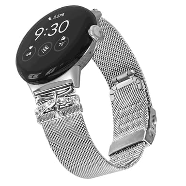 Urrem i rustfrit stål til Google Pixel Watch1/2 Sølv