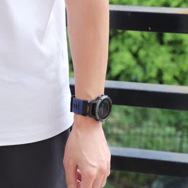 22 mm urrem til Garmin Fenix 3/5/5X/6X/7X Blå